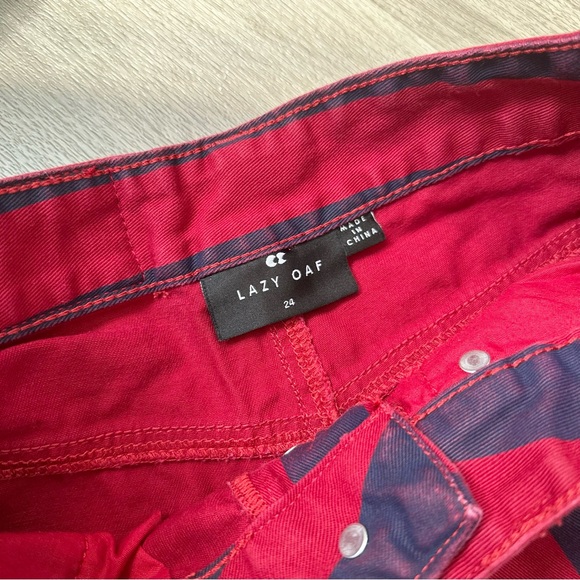 Lazy Oaf Button Up Wide Leg Pants - Picture 12 of 12